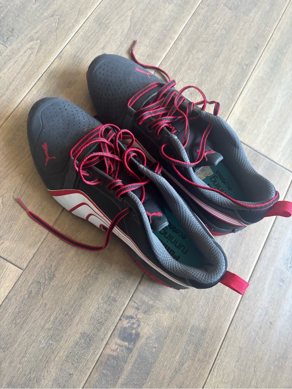 Puma Men’s Black and Red Running Sneakers